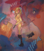 On Virtue, dry pastel and acrylic, 50x30, 2008